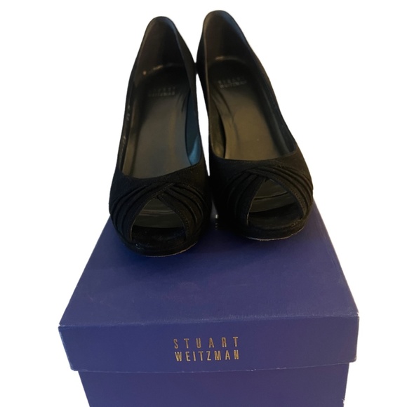 Stuart Weitzman Peep Toe Heels - Picture 1 of 4